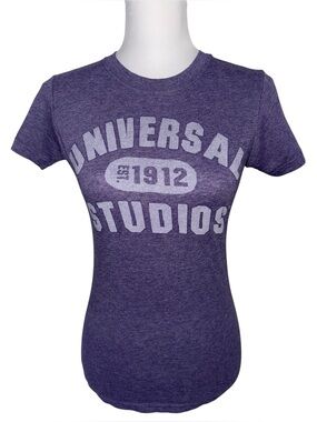 Universal Studios Purple Graphic T Shirt Small Est 1912 Short Sleeve Tee Preppy